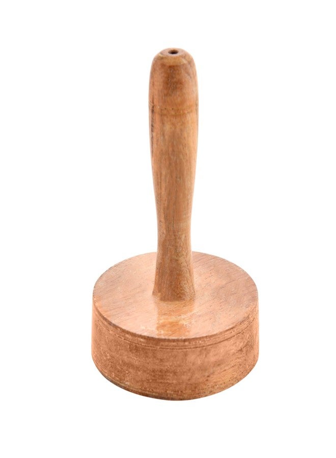 PTR Wooden Paratha Presser, Roti Fluffer, Seker, Masher - Perfect Kitchen Tool for Making Delicious Parathas and Mashing Pav bhaji and Vegetable - (Set of 1) - Image 1